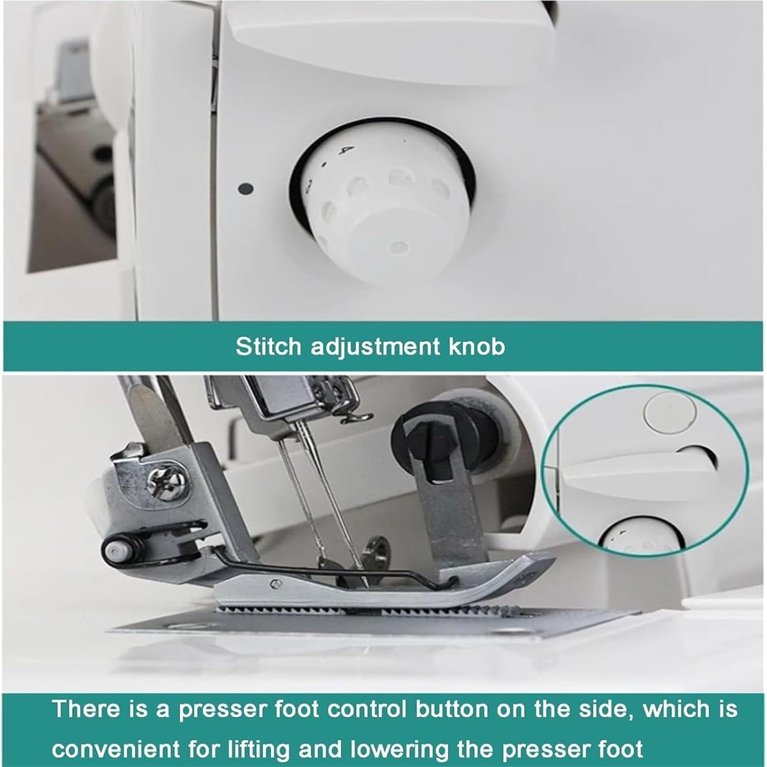 Coverstitch Serger Overlock Sewing Machine 2 3 4 5 Stitch Heavy Duty