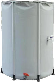 Collapsible Rainwater Barrel with Tap & Mesh Top, Portable 50L Garden Water Tank