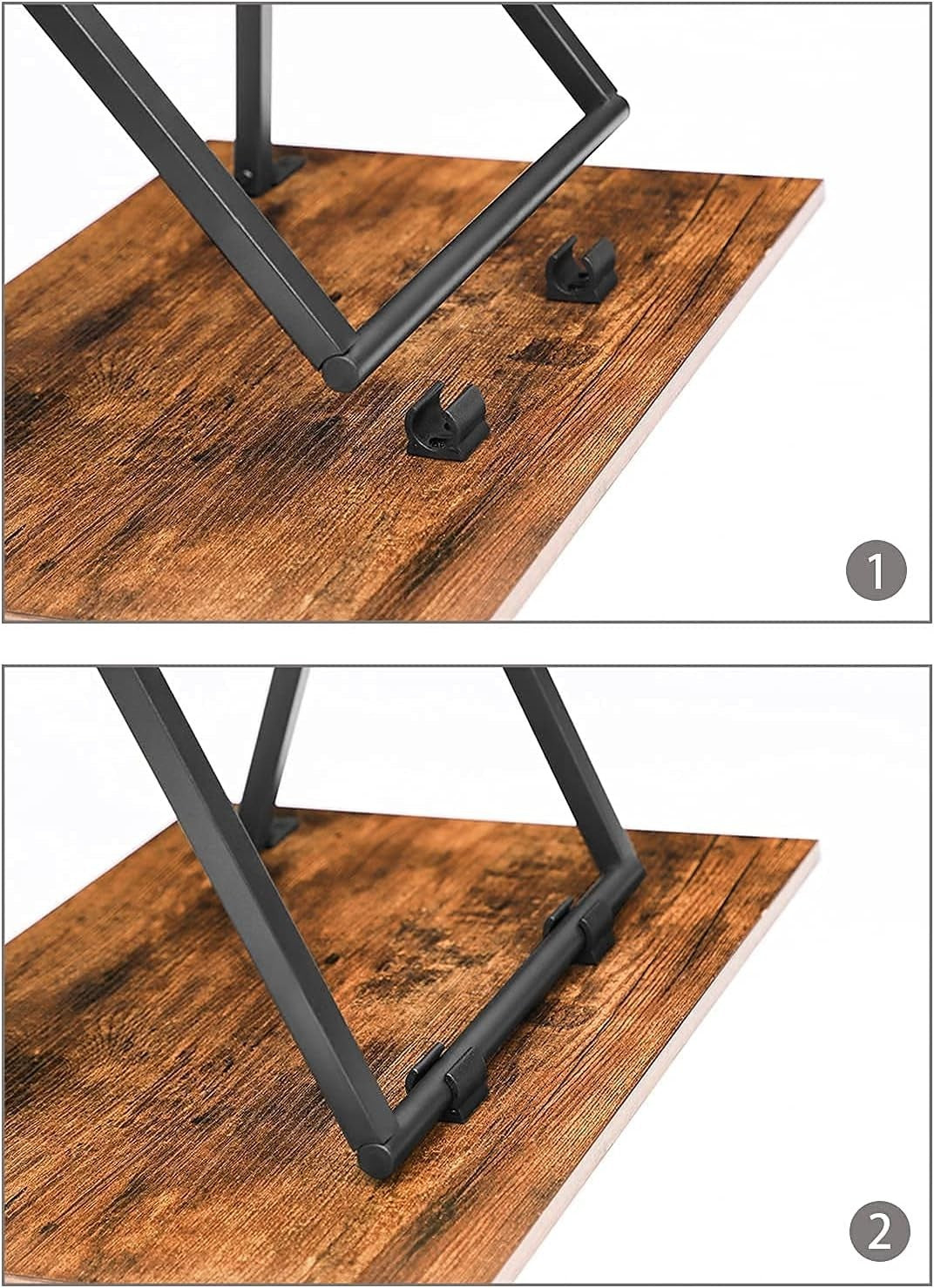 Folding Side Tables Set of 2 – Space-Saving TV Tray Snack Laptop Tables