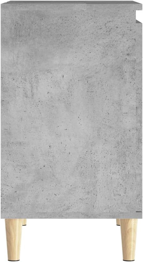 Concrete Grey Under Sink Bathroom Cabinet 58x33x60cm – Modern Vanity Storage