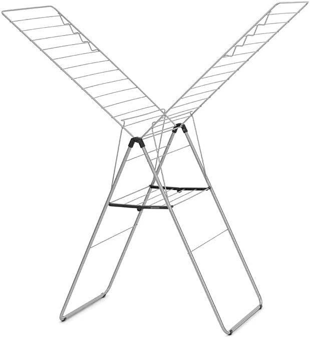 Large Indoor Clothes Airer 25m Stainless Steel Foldable Drying Rack Adjustable