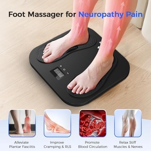 EMS TENS Foot Massager 10 Modes 20 Intensities Plantar Fasciitis Relief