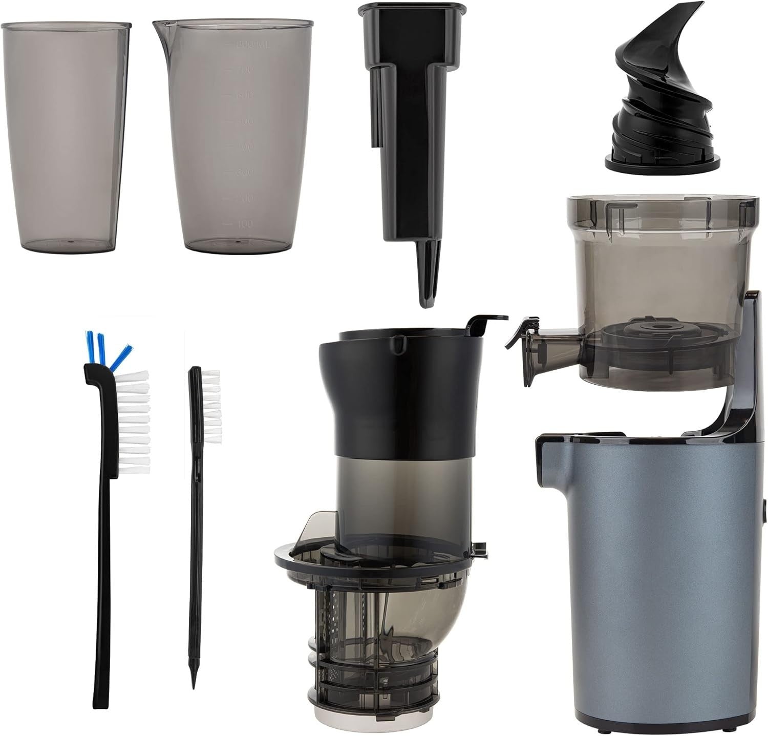 XL Feed Cold Press Juicer Compact Masticating Easy Clean Hands Free