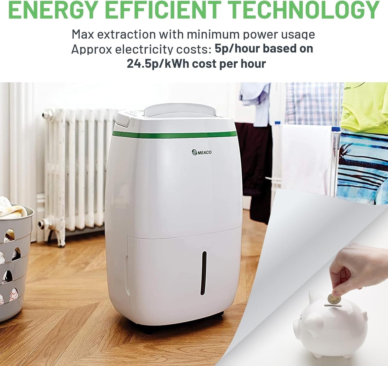 20L Dehumidifier Air Purifier 2 in 1 HEPA Low Energy Large Home
