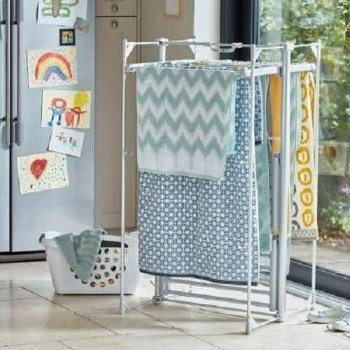 3 Tier Heated Clothes Airer Electric Drying Rack Indoor Large Capacity