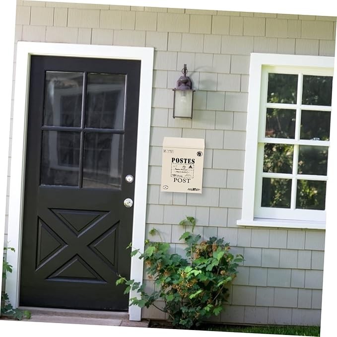 Lockable Wall Mount Mailbox Suggestion Box – Iron, Secure, Stylish, Easy Install