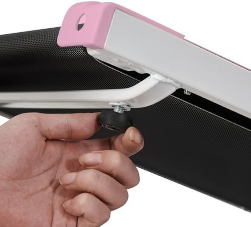 3-in-1 Walking Pad Treadmill 2.5HP Foldable Under Desk Quiet Shock-Absorb Pink