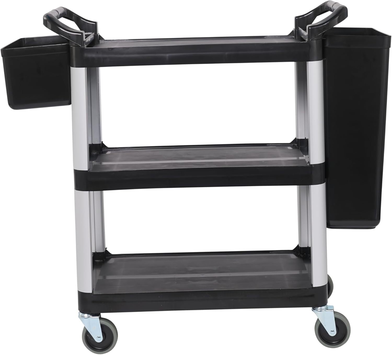 3 Tier Catering Trolley w/ Removable Bins Utility Cart