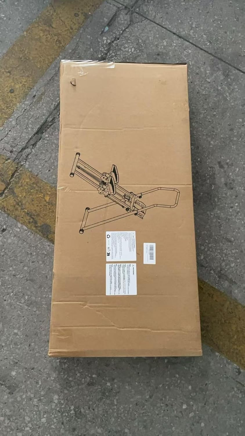 Foldable Stair Stepper Vertical Climber 3-Level Resistance LCD Adjustable Pedals