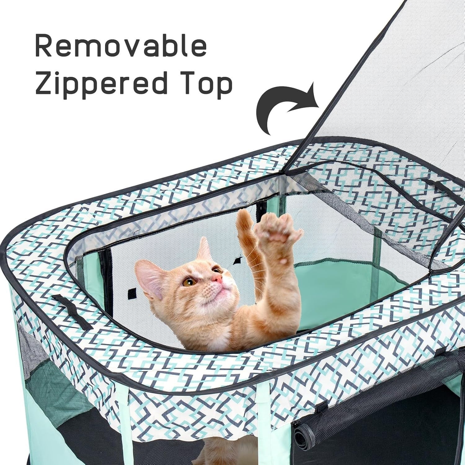 Foldable Pet Playpen Portable Small Dog Cat Crate Indoor Outdoor Travel Cage