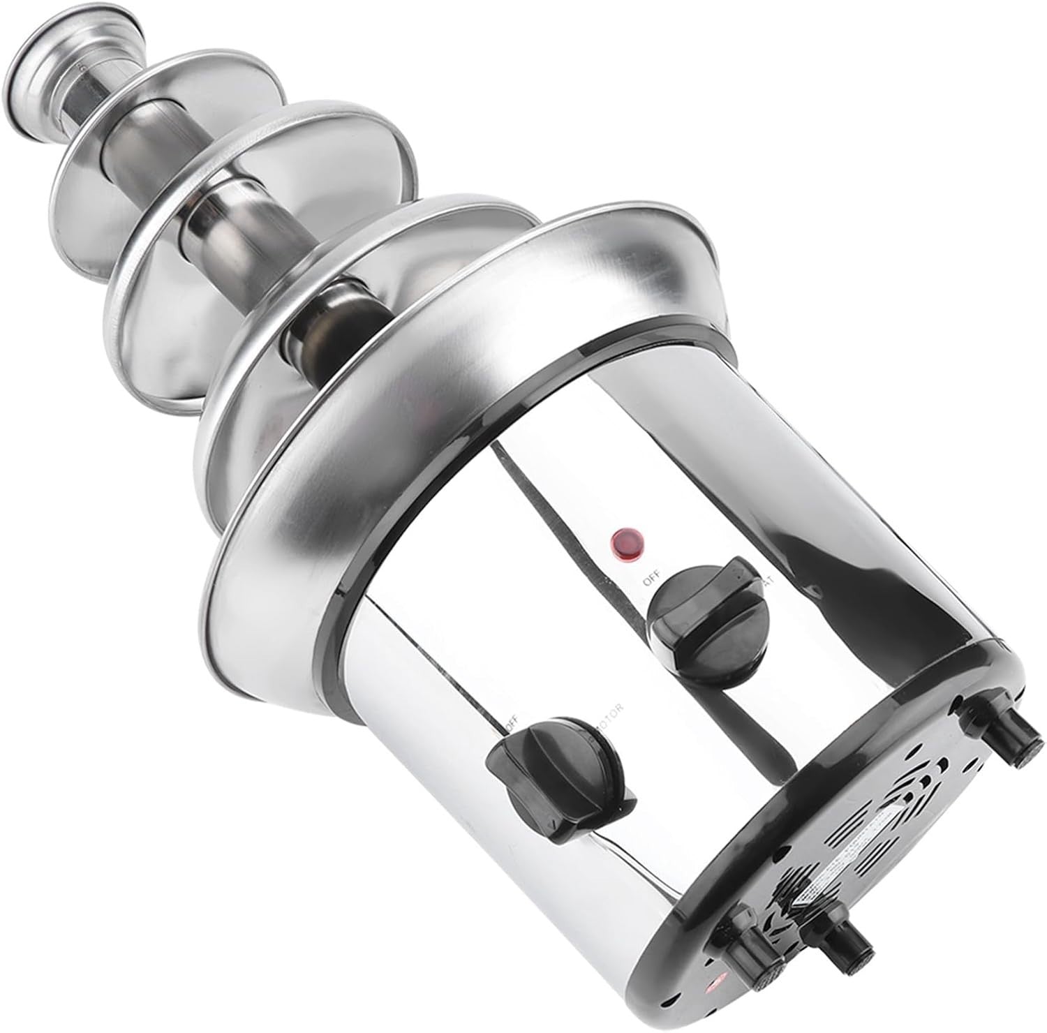 4 Tier Chocolate Fountain Machine Stainless Steel Fondue Melter Party