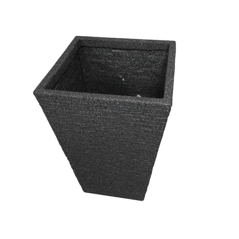 Tall Slate Effect Garden Planter Frost-Proof Eco Indoor Outdoor 45cm