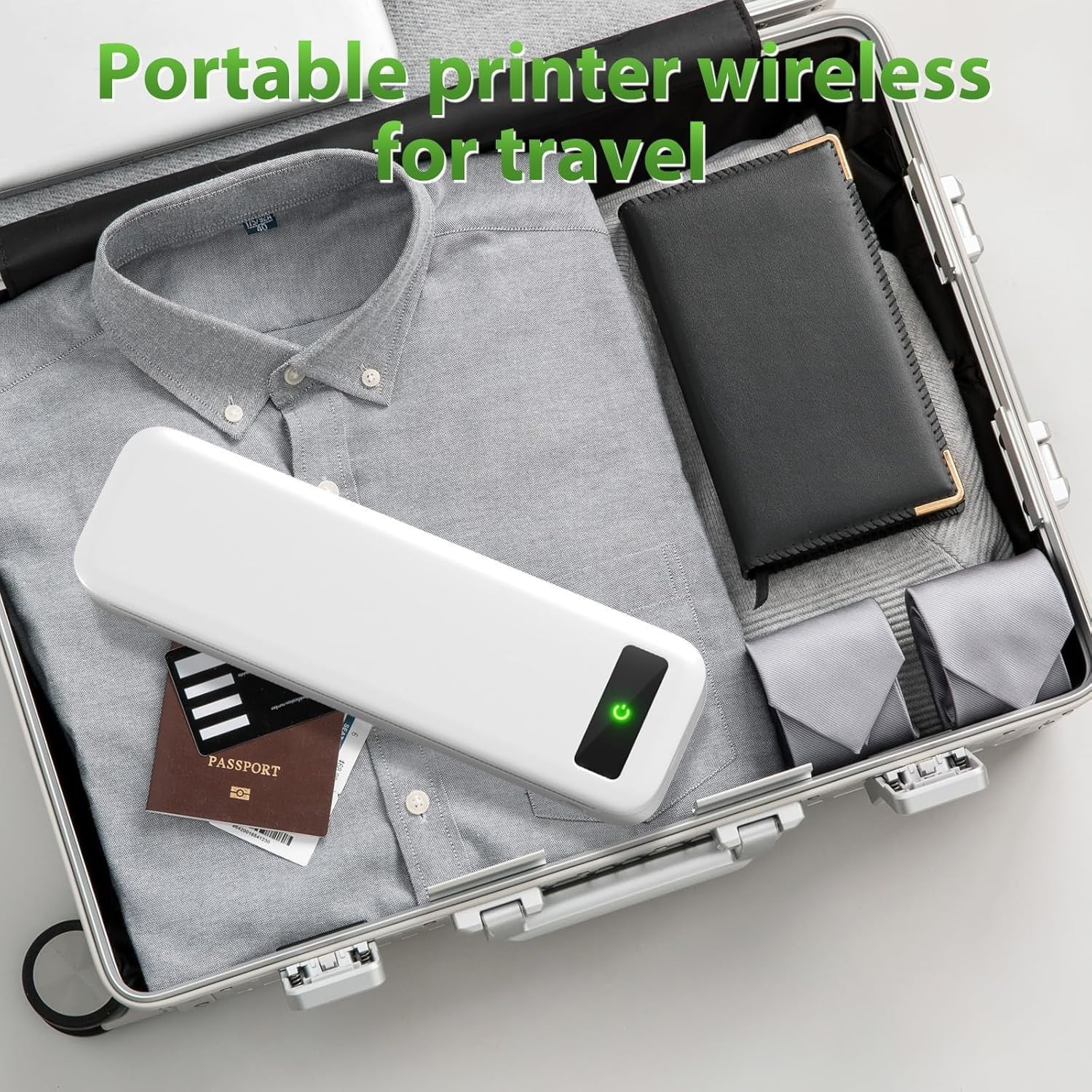 Portable Thermal Printer – Wireless Bluetooth Inkless Printer for A4/Home/Office