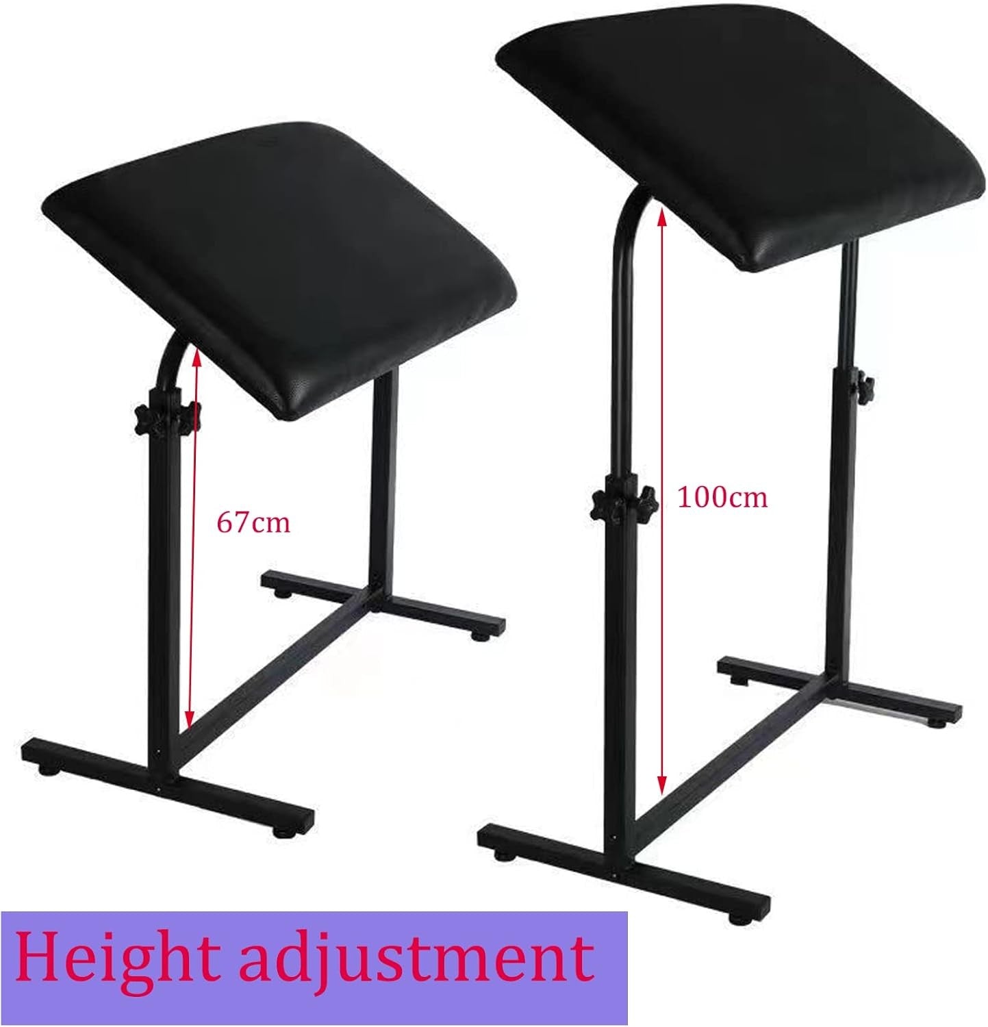 Tattoo Arm Rest Stand Adjustable Height Large Padded Arm Support Studio Table