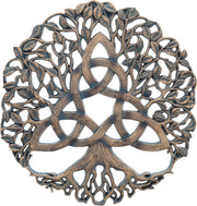 Celtic Tree of Life Trinity Knot Wall Plaque 38cm Decor