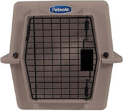 Small Dog Travel Kennel 19” Heavy Duty Plastic, Airline-Approved, Ventilated
