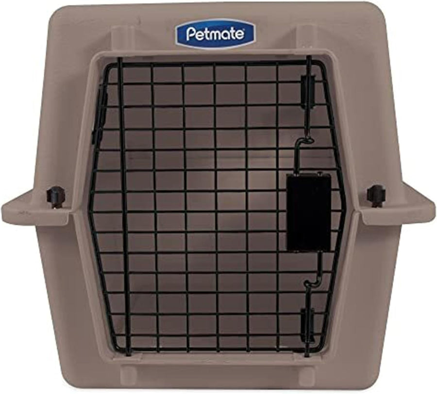 Small Dog Travel Kennel 19” Heavy Duty Plastic, Airline-Approved, Ventilated