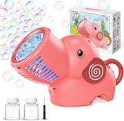 Bubble Gun LED Lights 10000 Bubbles Pink Toy