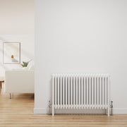 Gloss White 4 Column Radiator 600x1010mm Central Heating Bathroom