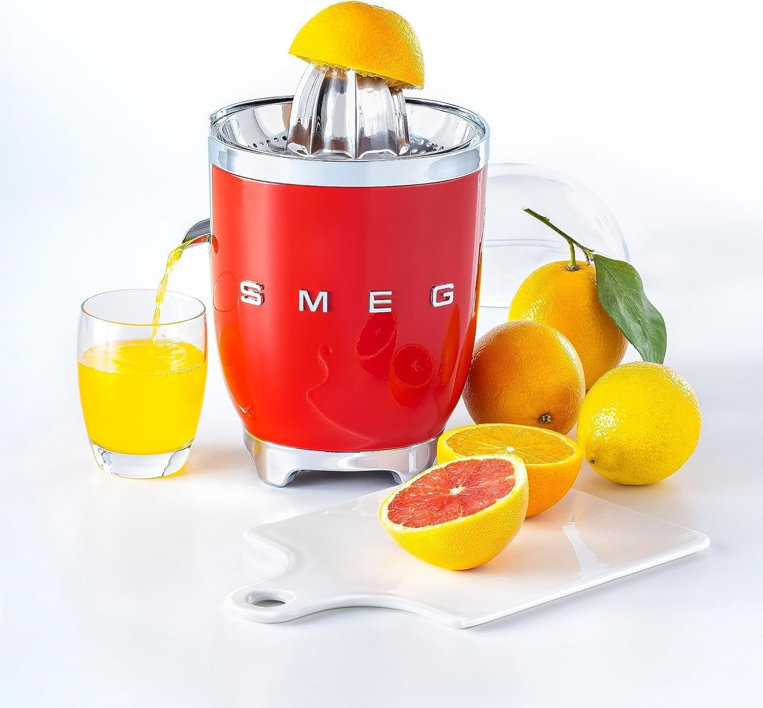 Retro Electric Citrus Juicer Auto Start Drip Free Spout Smooth Juice