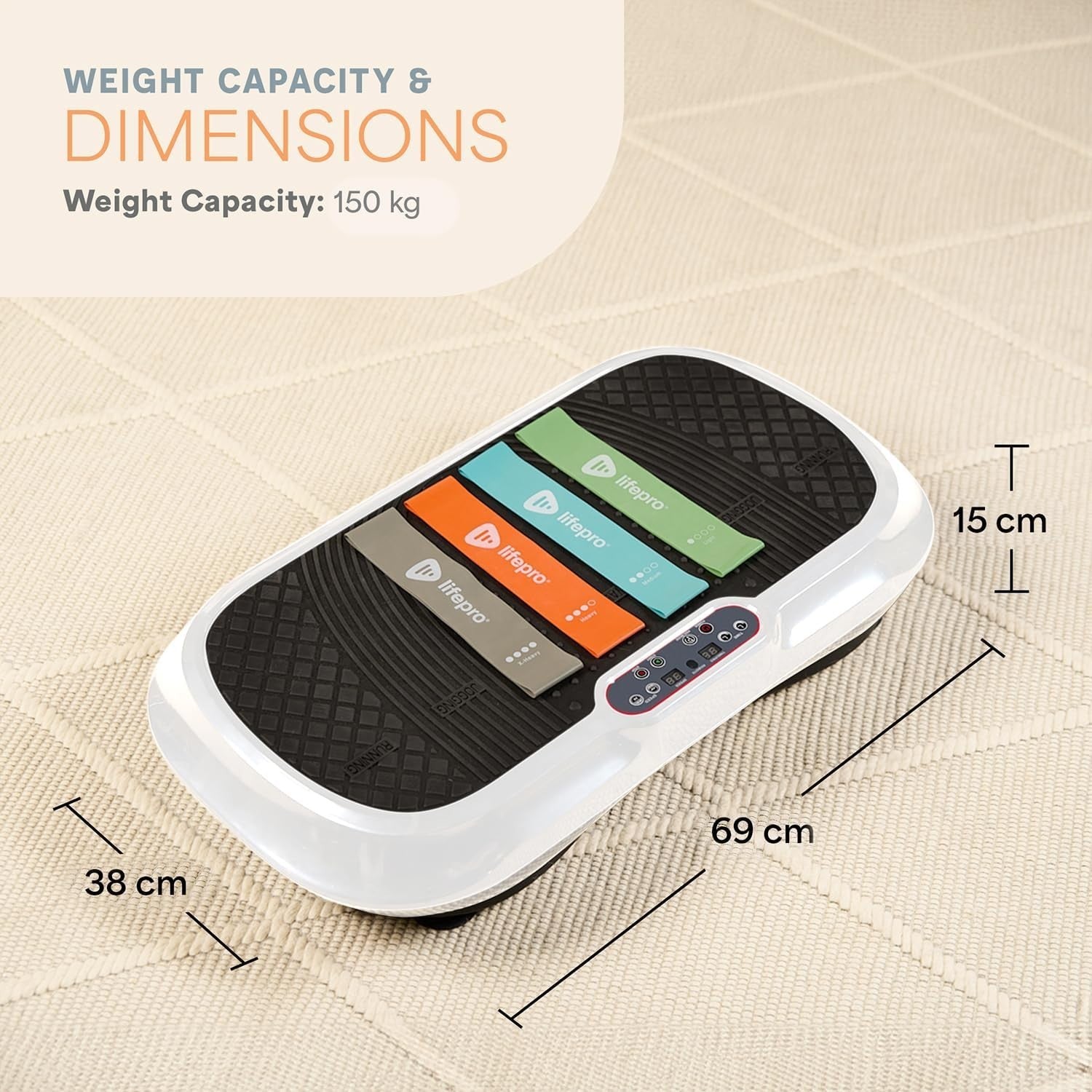 Vibration Plate Exercise Machine 99 Speeds Full Body Workout Home Platform
