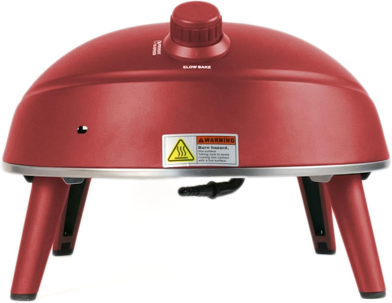 Gas Portable Pizza Oven with Peel & Bag | Outdoor BBQ Pizza Maker 500°C | Red