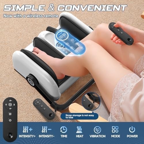 Shiatsu Foot Massager with Heat for Circulation, Pain Relief & Recovery