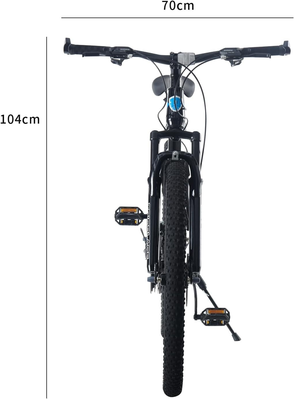 Mountain Bike 27.5" 21-Speed Dual Disc Brake Adult Durable Lightweight