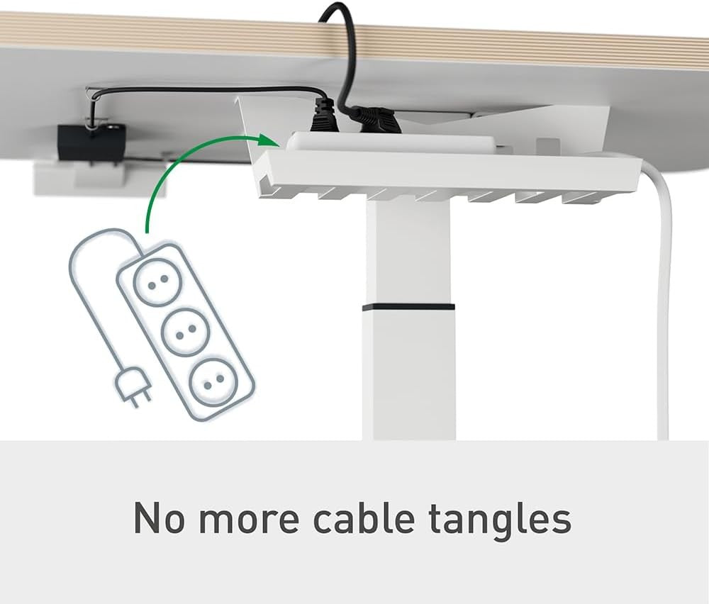 Electric Sit Stand Desk Height Adjustable Standing Desk Smart Reminder 80x60cm