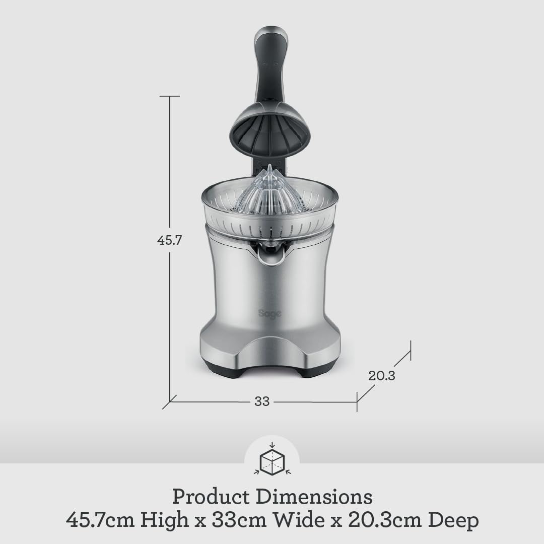 Electric Citrus Press Quiet Automatic Lever Juicer Stainless Steel