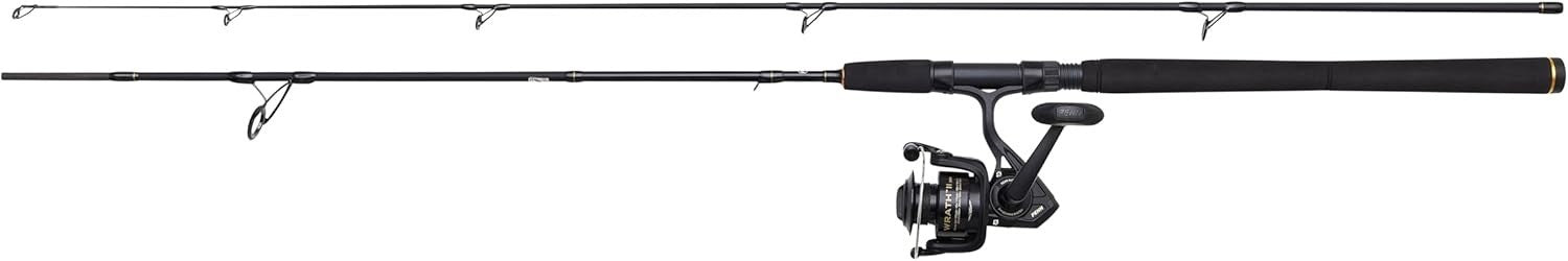 Sea Fishing Rod & Reel Combo Carbon Fibre Saltwater Spinning 2.44m 15–40g