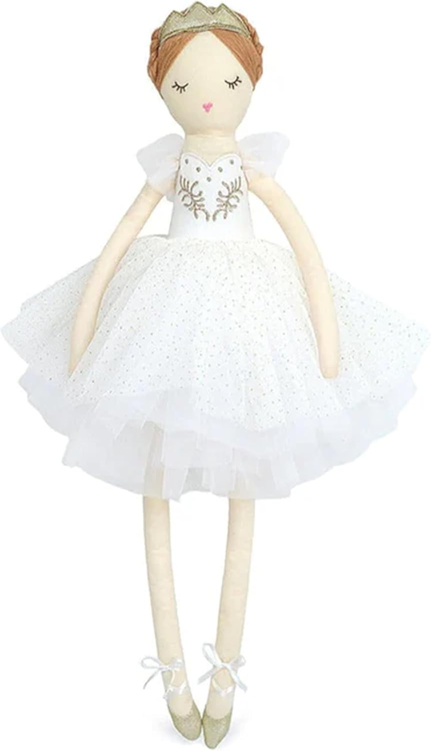 22” Plush Ballerina Doll Soft Tulle Tutu Tiara Elegant Gift