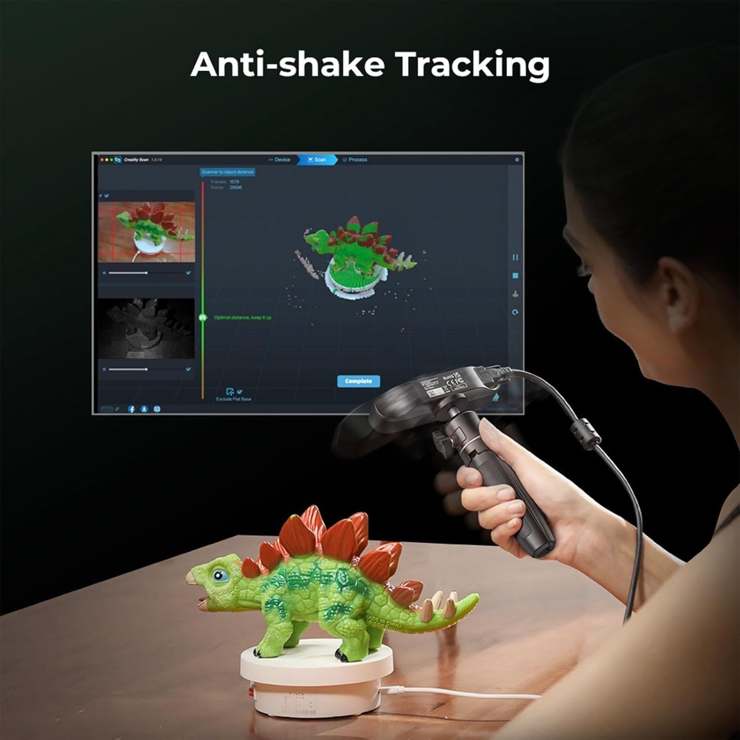 3D Scanner 0.1mm Accuracy Anti Shake Fast Scan Full Color