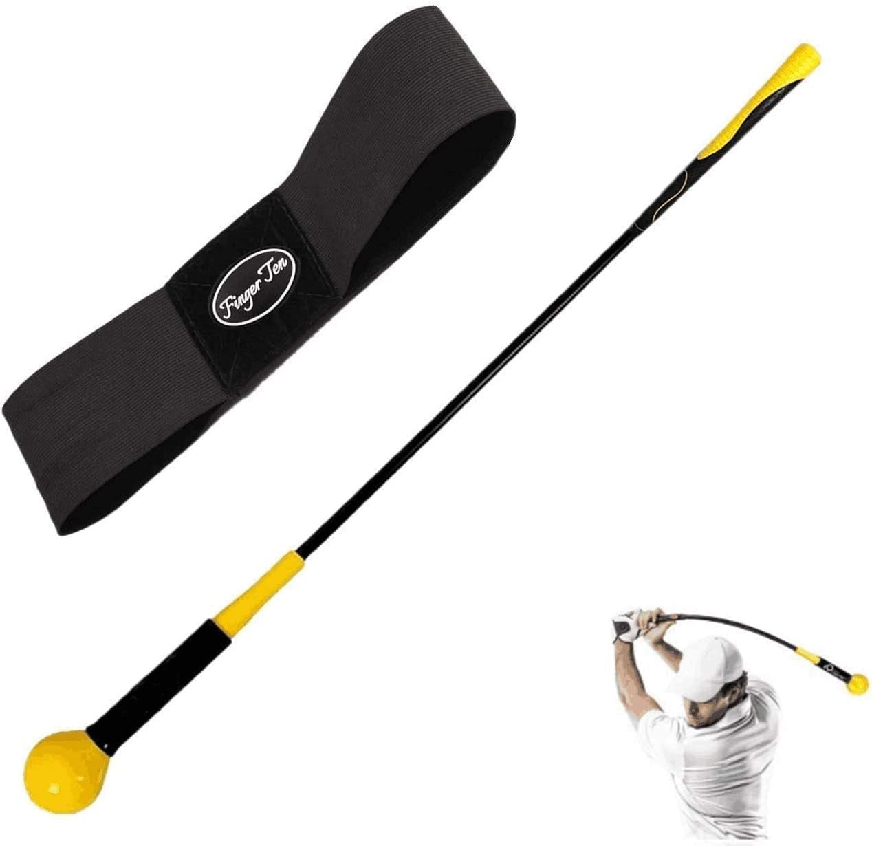 Golf Swing Trainer Aid 40" 48" Warm Up Tempo Stick Grip Tool