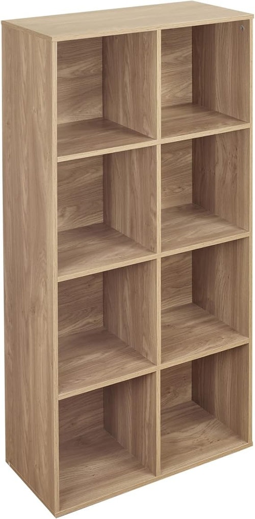 8 Cube Bookcase Storage Unit – Modern Shelving Display, Tall Organiser for Livin