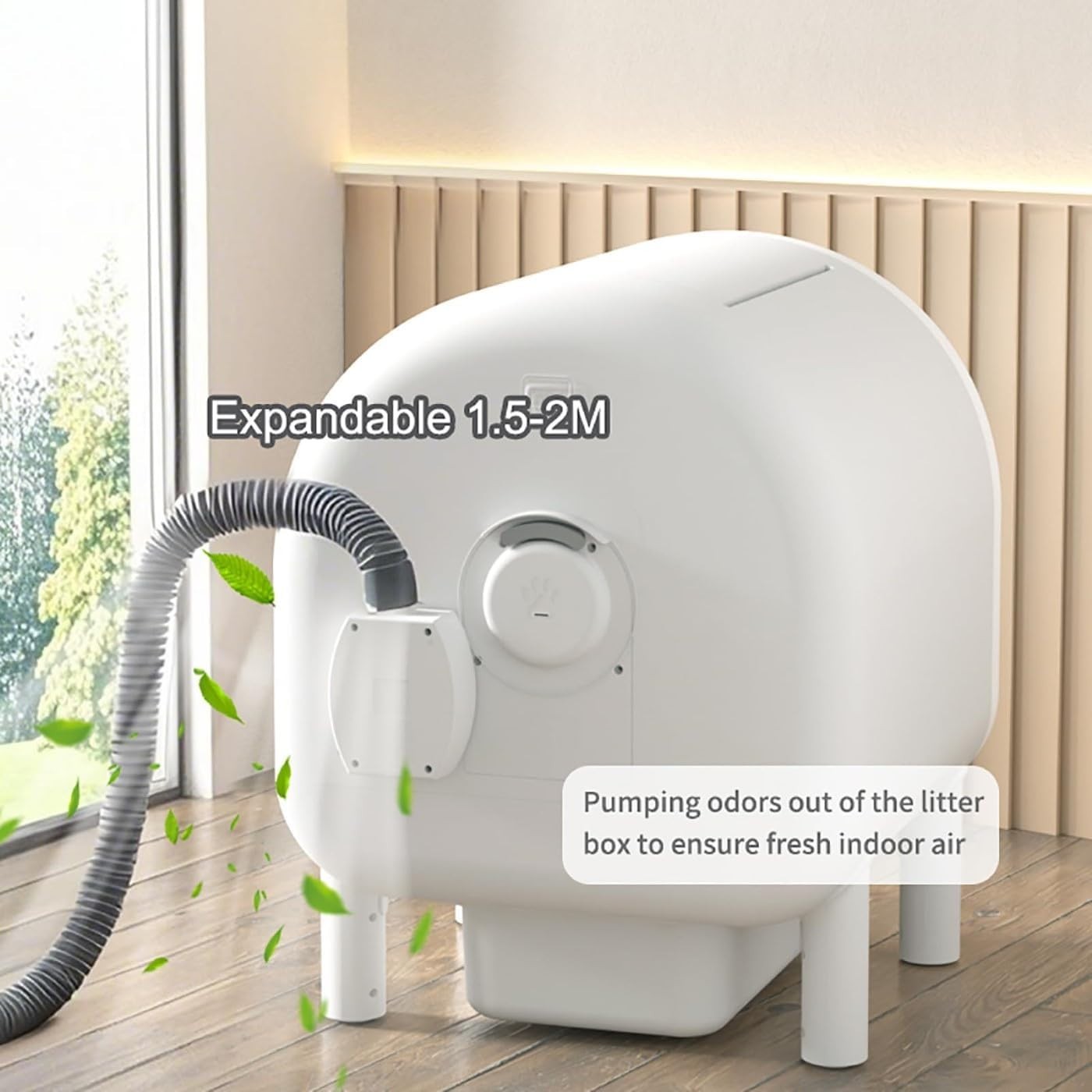 72L Self Cleaning Cat Litter Box WiFi APP Control Multi Cat Toilet