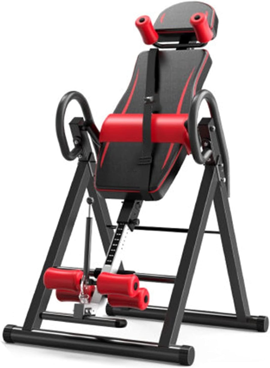 Adjustable Foldable Inversion Table with Headrest & Safety Belt, 220lb
