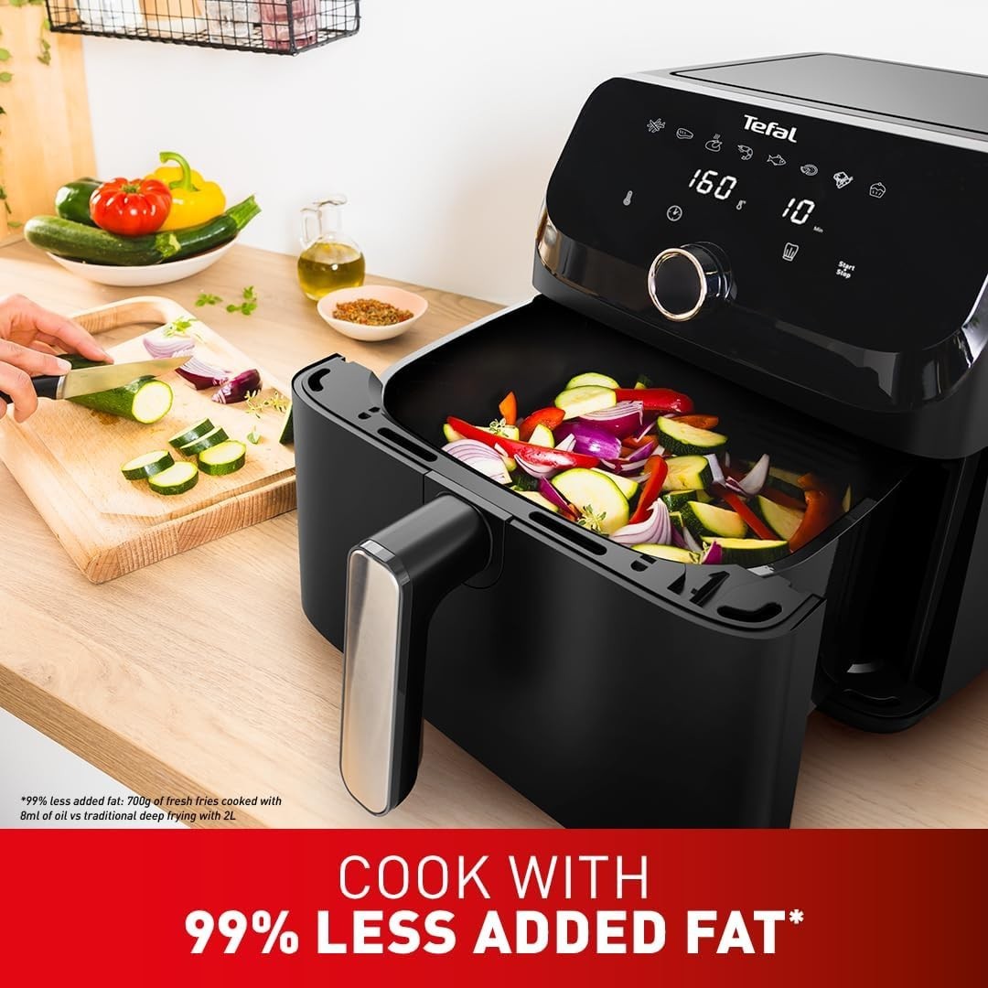 7.5L Large Air Fryer Family Size 8 Preset Programs Fast Healthy Cooking Compact