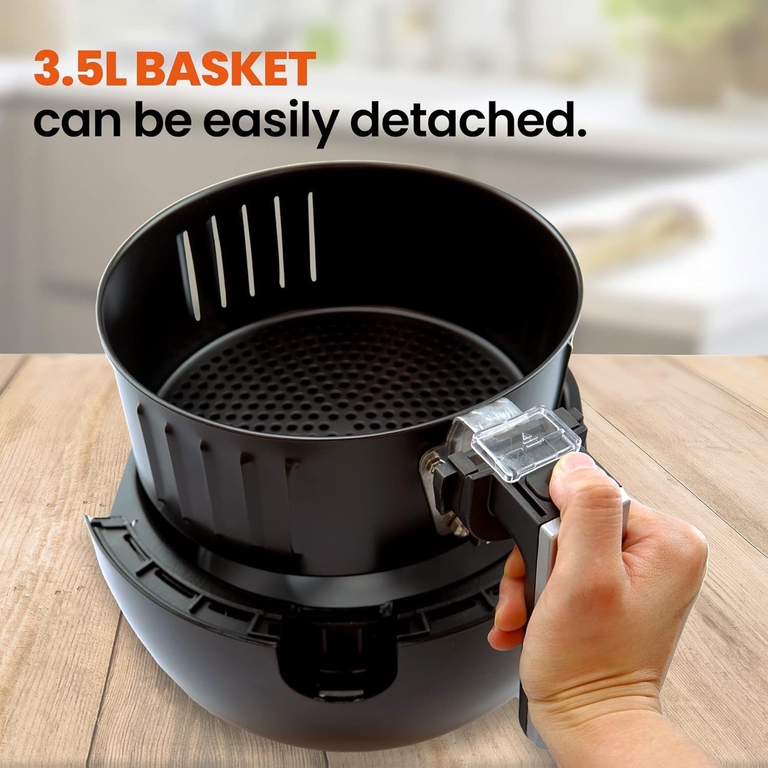 Digital Air Fryer 3.5L 9 Settings Low Fat No Oil Fry Grill Bake Roast Timer