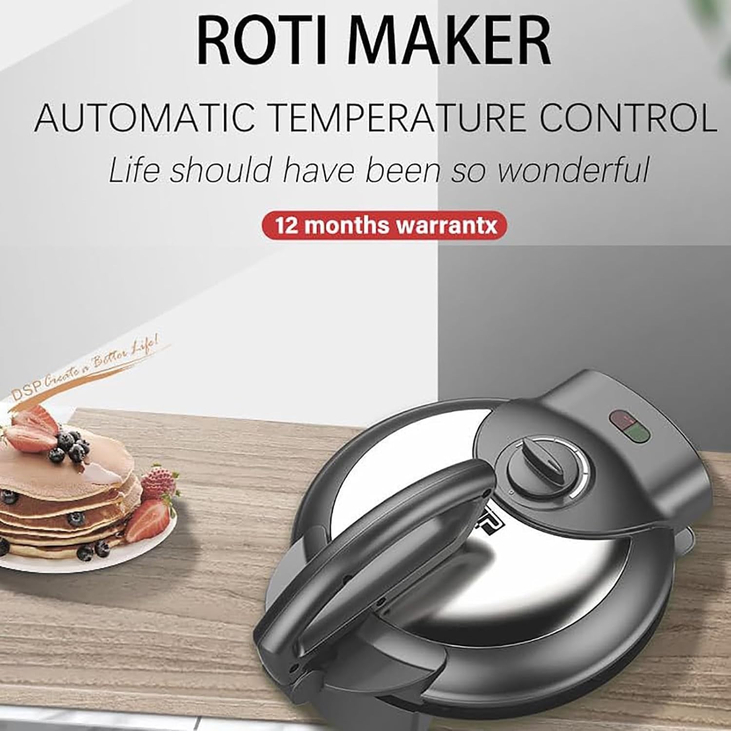 1400W Electric Pancake Maker | Non-Stick Double-Sided Crepe & Omelette Machine