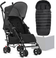 Lightweight Travel Pushchair with Footmuff Umbrella Fold Buggy Newborn