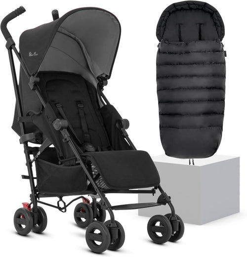 Lightweight Travel Pushchair with Footmuff Umbrella Fold Buggy Newborn