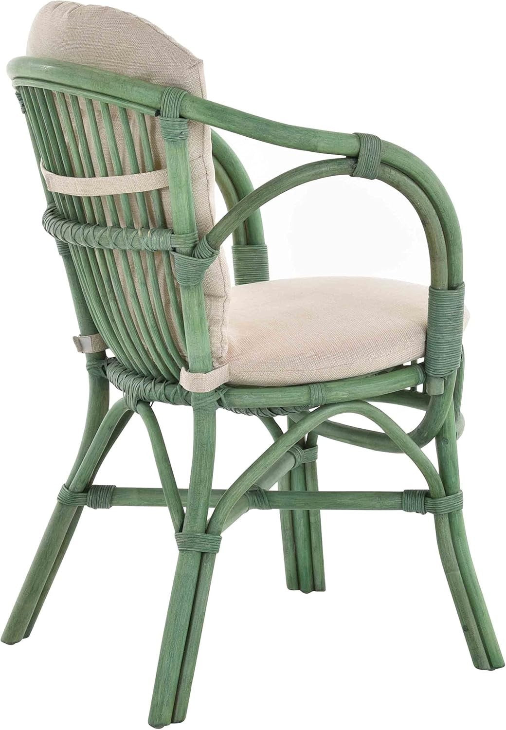 Rattan Wicker Armchair With Cushion Scandinavian Indoor Lounge Chair Comfort