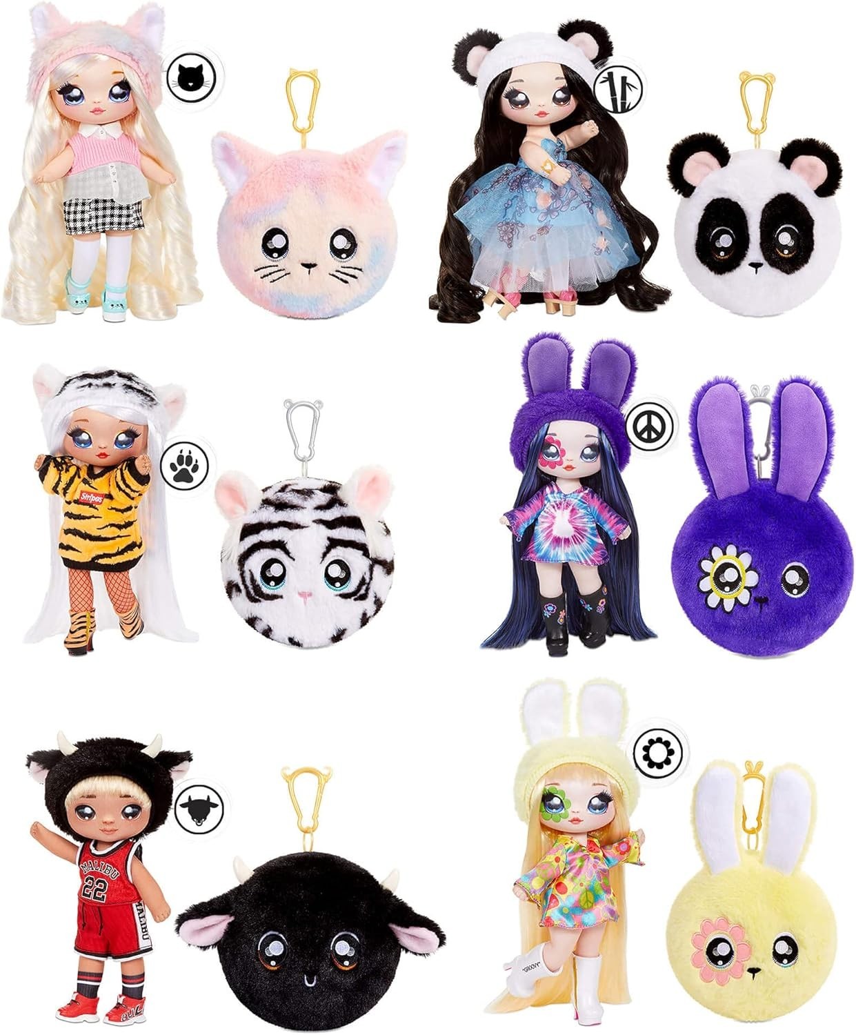 2in1 Fashion Doll Plush Purse Confetti Balloon 20 Surprises
