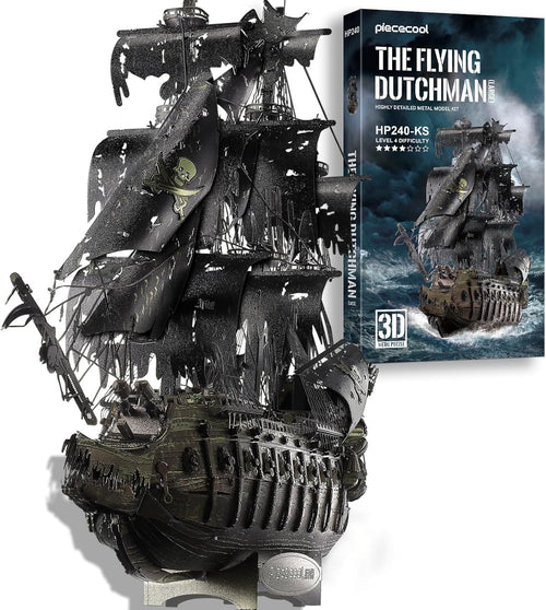 3D Metal Pirate Ship Puzzle – Durable DIY Model with 369 Pieces