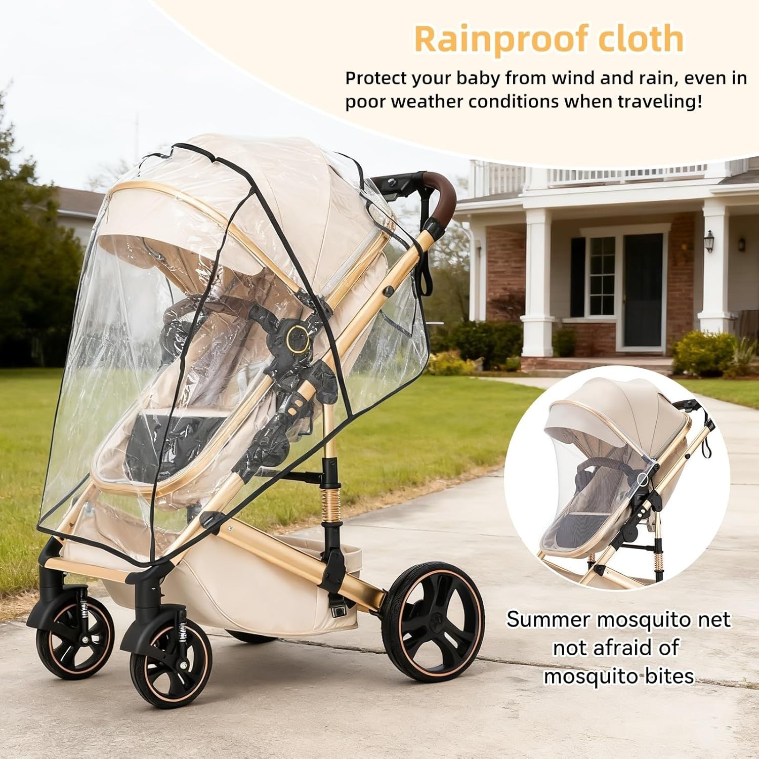 Dark Grey 3in1 Baby Pram Pushchair One-Touch Fold Travel System 22kg