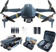 4K Foldable Drone with 40+ Min Flight, Brushless Motor, Dual Cameras