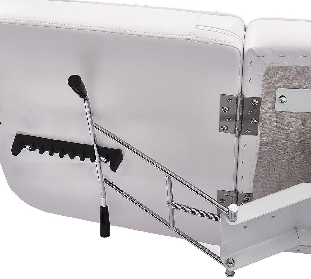 Hydraulic Massage Table 3-Section Reclining Beauty Salon Spa Tattoo Bed White