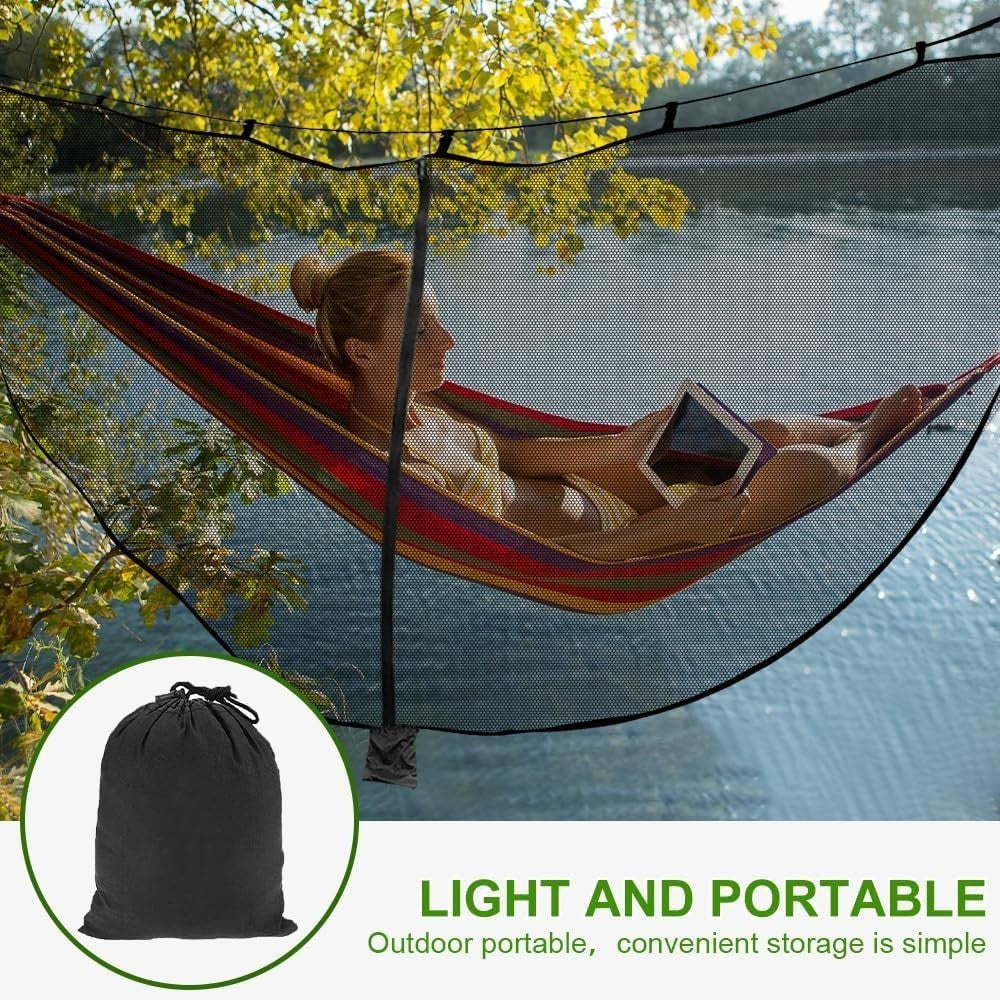 Camping Hammock with Mosquito Net - 290x140cm - 300kg Capacity - Complete Kit
