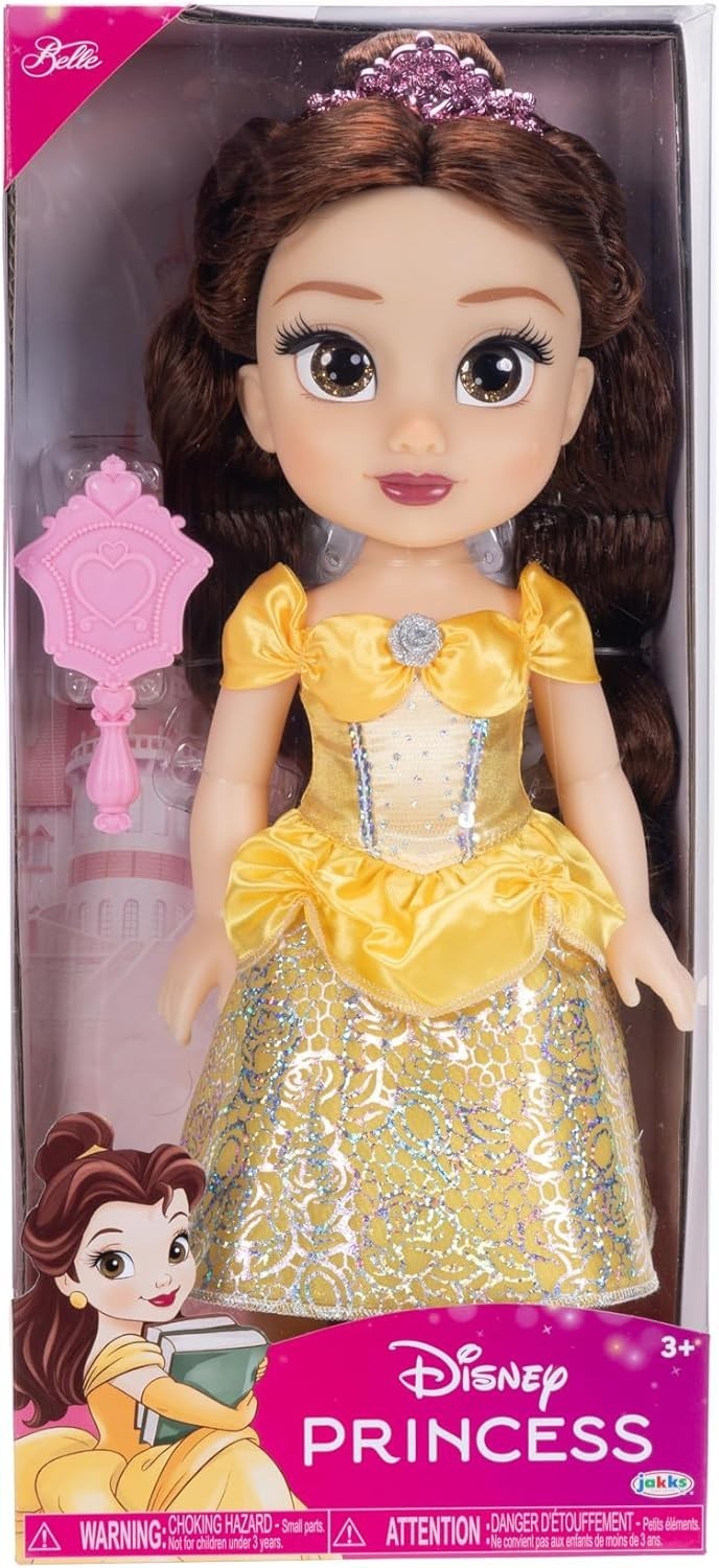 14in Royal Princess Doll Shimmer Skirt Glitter Eyes Tiara Hair Brush